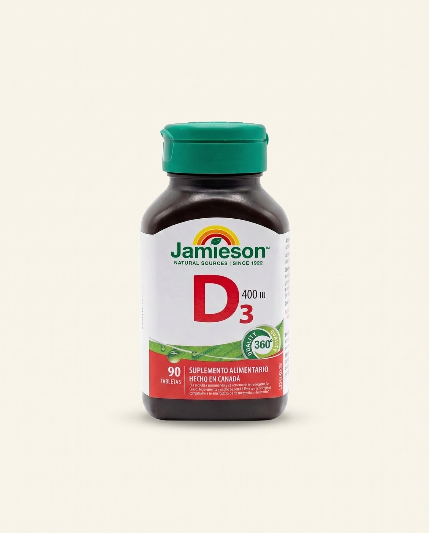 Vitamina D3 400IU (90 Tabletas)