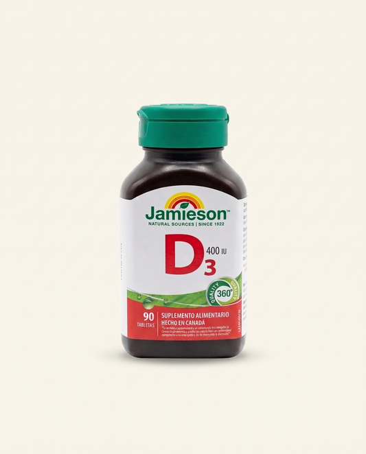 Vitamina D3 400IU (90 Tabletas)